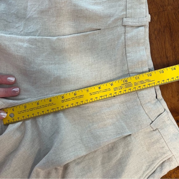 Zara pleated balloon pants bamboo cotton polyester blend size medium - Picture 4 of 7